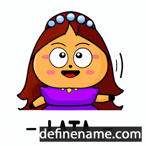 cartoon of the name Lalita