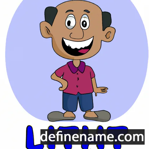 cartoon of the name Lalith