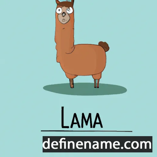 cartoon of the name Lama