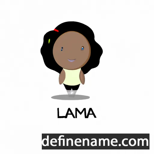 cartoon of the name Lamaea