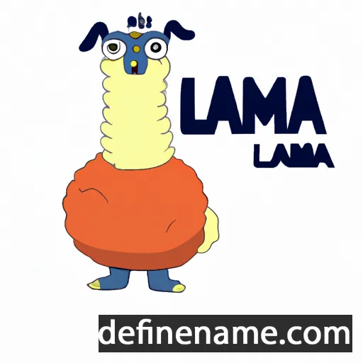 cartoon of the name Lamaj