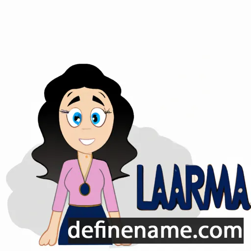 cartoon of the name Lamara