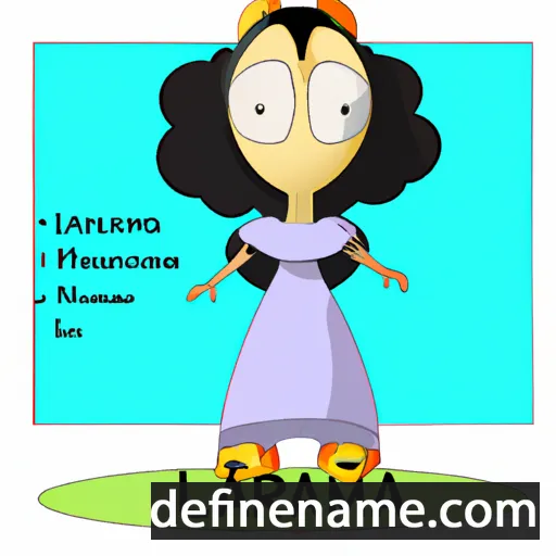 cartoon of the name Lamaria