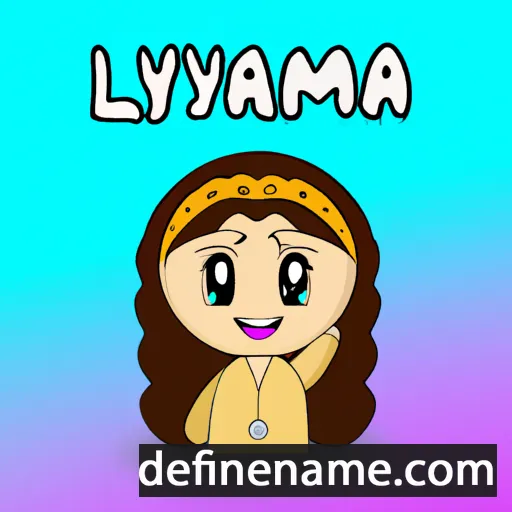 cartoon of the name Lamayah