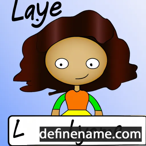 cartoon of the name Lamaye