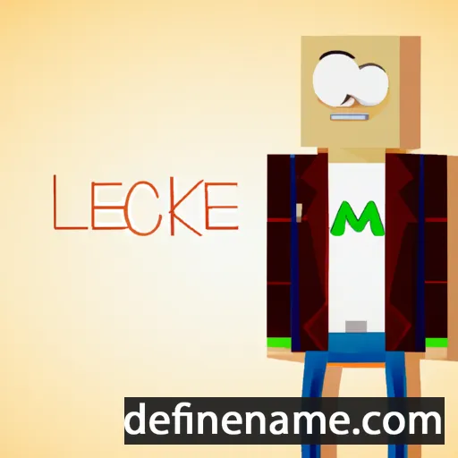 cartoon of the name Lameck