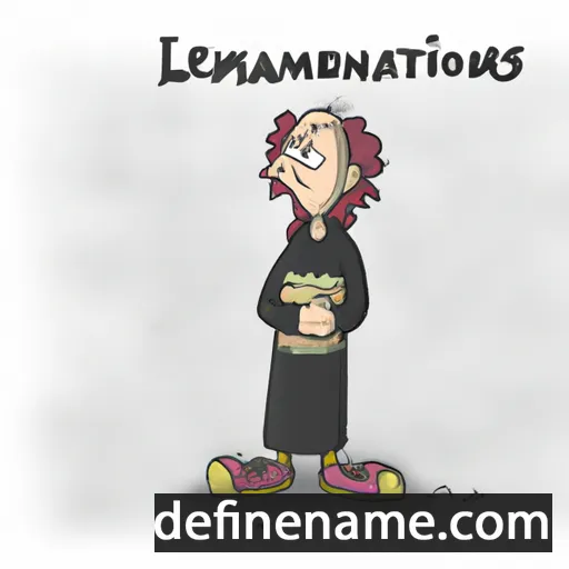 cartoon of the name Lamentations