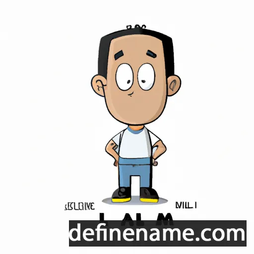 cartoon of the name Lamin