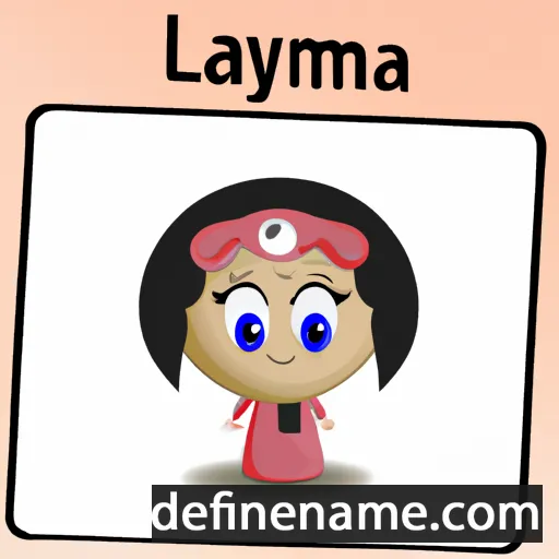 cartoon of the name Lamiya