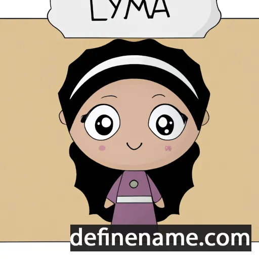 cartoon of the name Lamiya