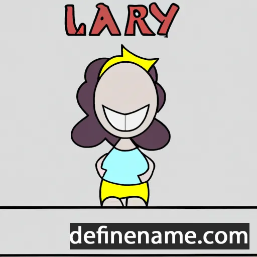 cartoon of the name Lárey