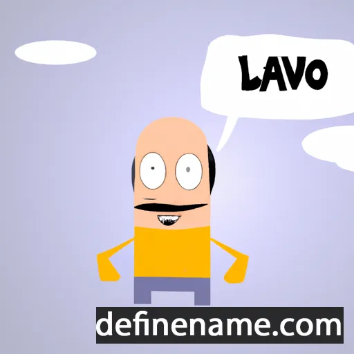 cartoon of the name Lávo