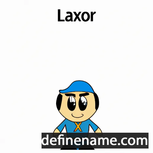 cartoon of the name Làxaro