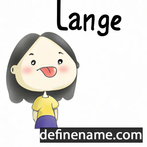 cartoon of the name Lâng