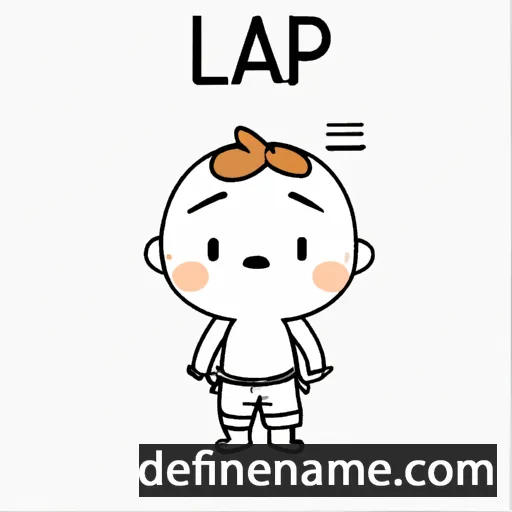 cartoon of the name Lập