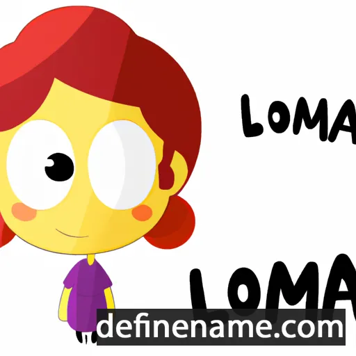 cartoon of the name Lamona