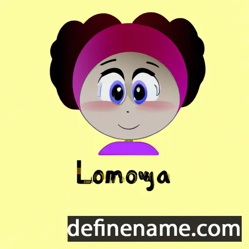 cartoon of the name Lamonya