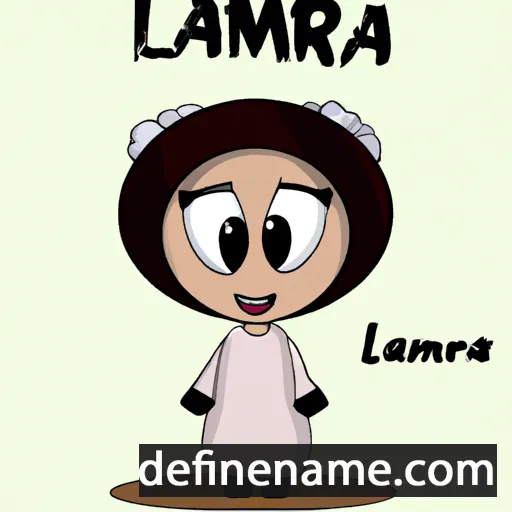 cartoon of the name Lamria