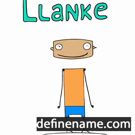 cartoon of the name Lanake