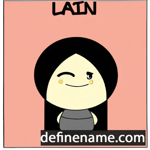 cartoon of the name Lanbi