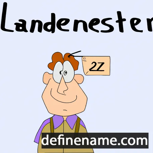 cartoon of the name Lancaster