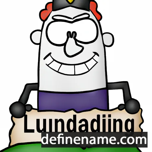 cartoon of the name Landburg