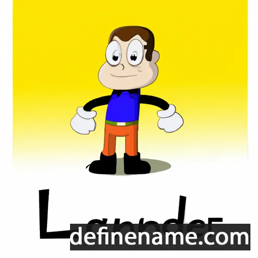 cartoon of the name Landere