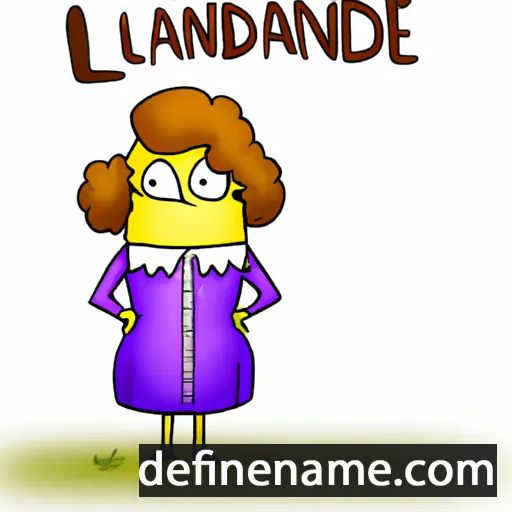 cartoon of the name Landetrude