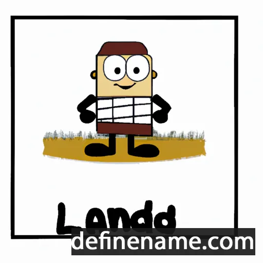 cartoon of the name Landie