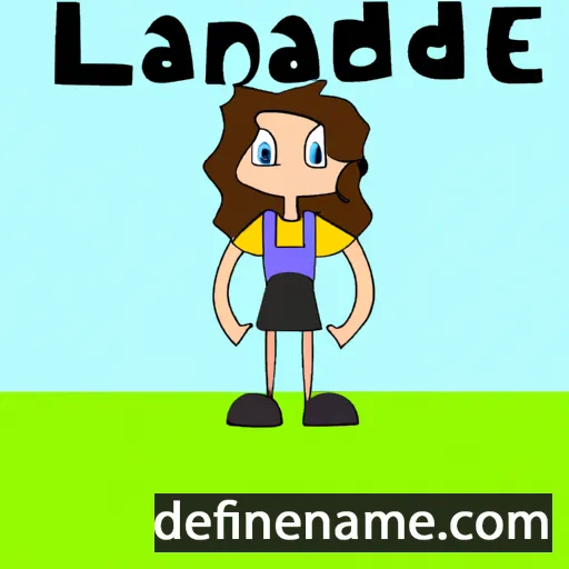 cartoon of the name Landree