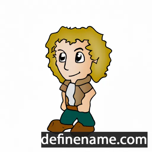 cartoon of the name Landrie