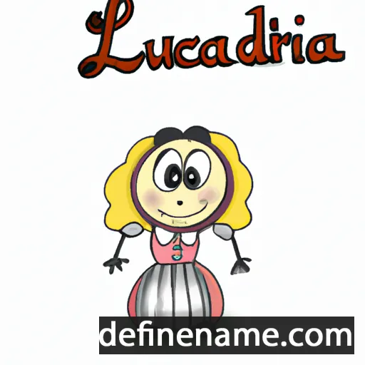 cartoon of the name Landuccia