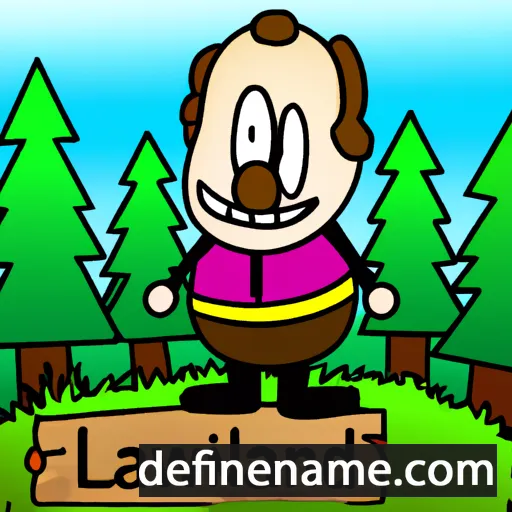 cartoon of the name Landwald