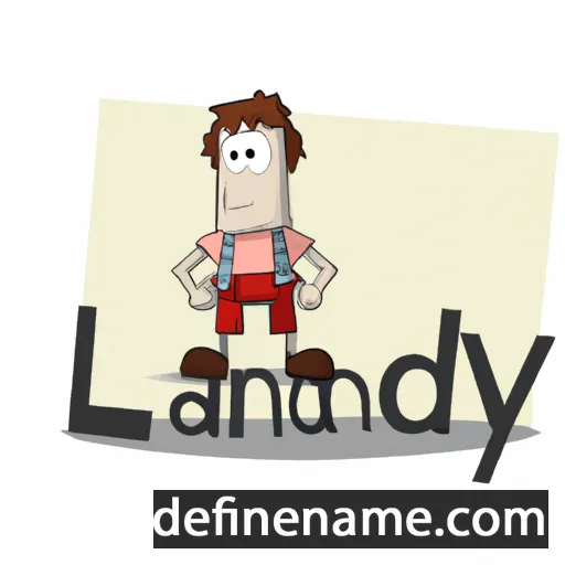 cartoon of the name Landy