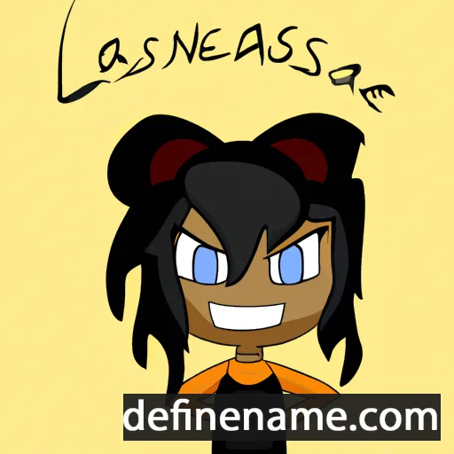 cartoon of the name Lanesia