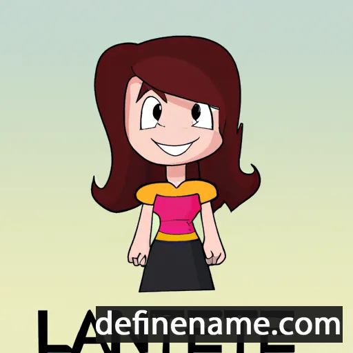 cartoon of the name Lanette