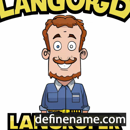 cartoon of the name Langford