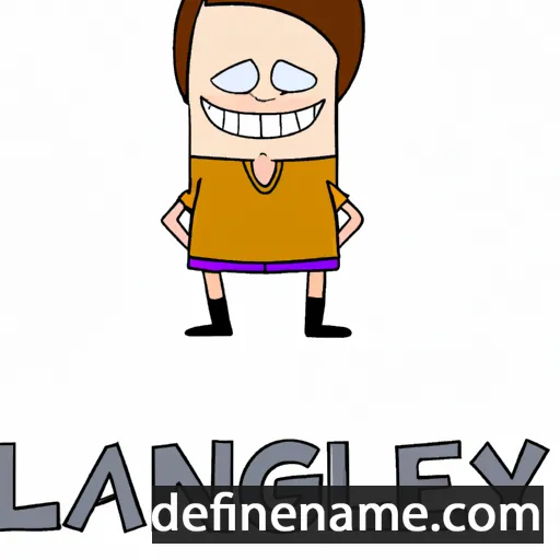 cartoon of the name Langley