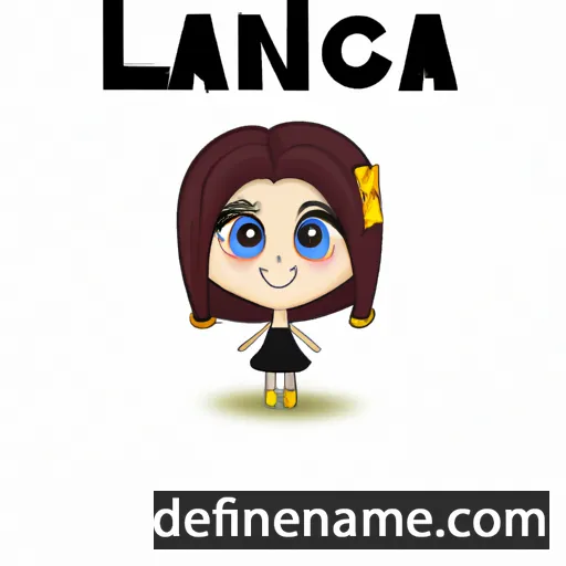 cartoon of the name Lanica