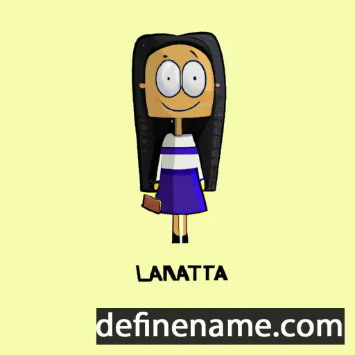 cartoon of the name Lanita