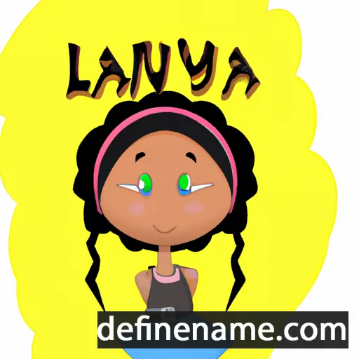 cartoon of the name Laniya