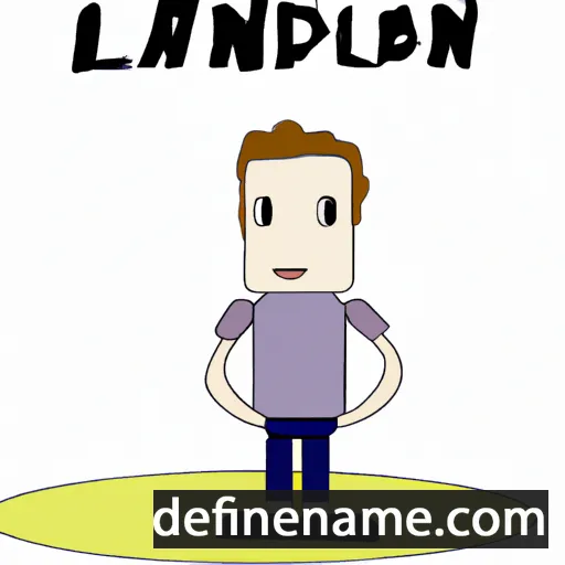 cartoon of the name Lanndon