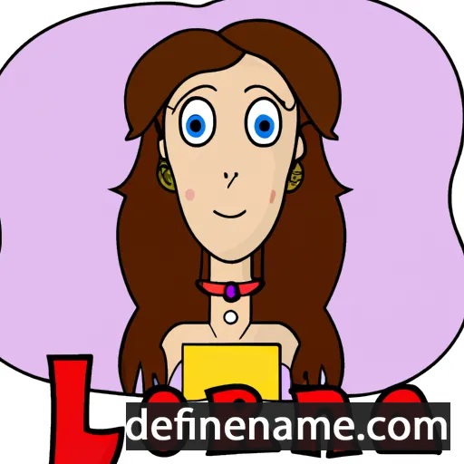 cartoon of the name Lanora