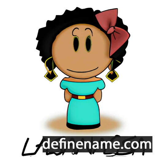 cartoon of the name Lansana