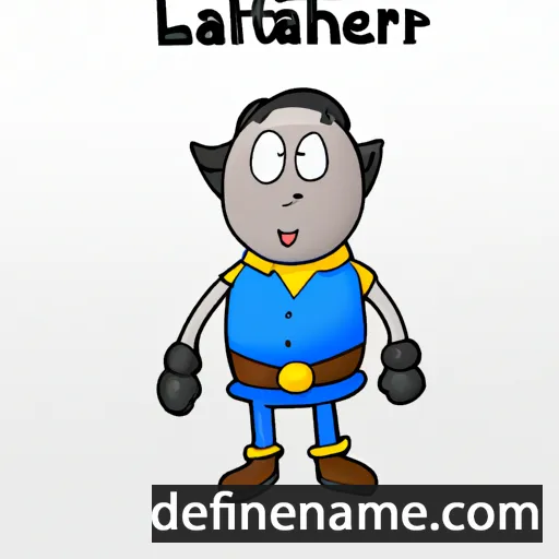 cartoon of the name Lanthar