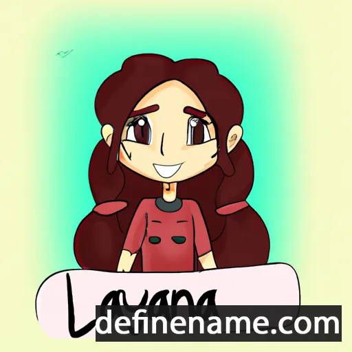 cartoon of the name Lanya