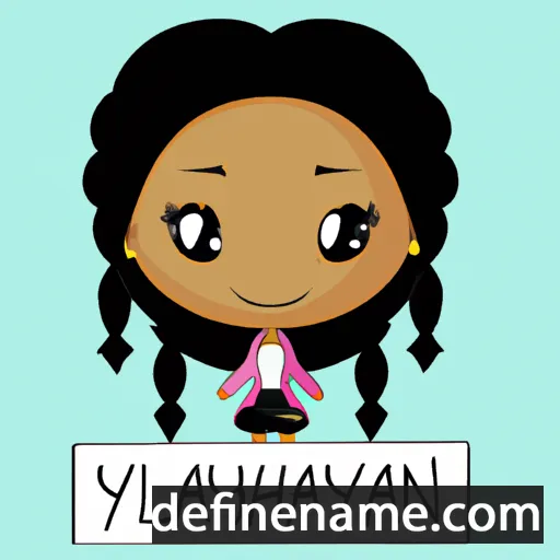 cartoon of the name Lanyiah