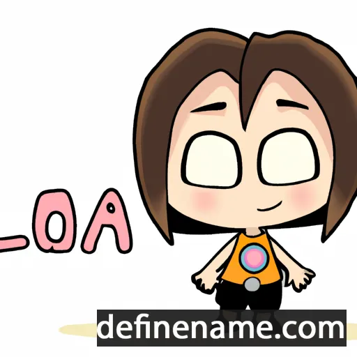 cartoon of the name Laoma