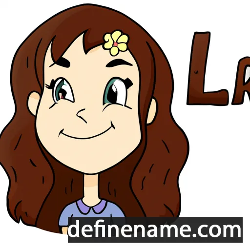 cartoon of the name Laora