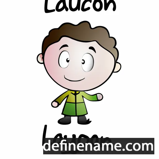 cartoon of the name Laouen